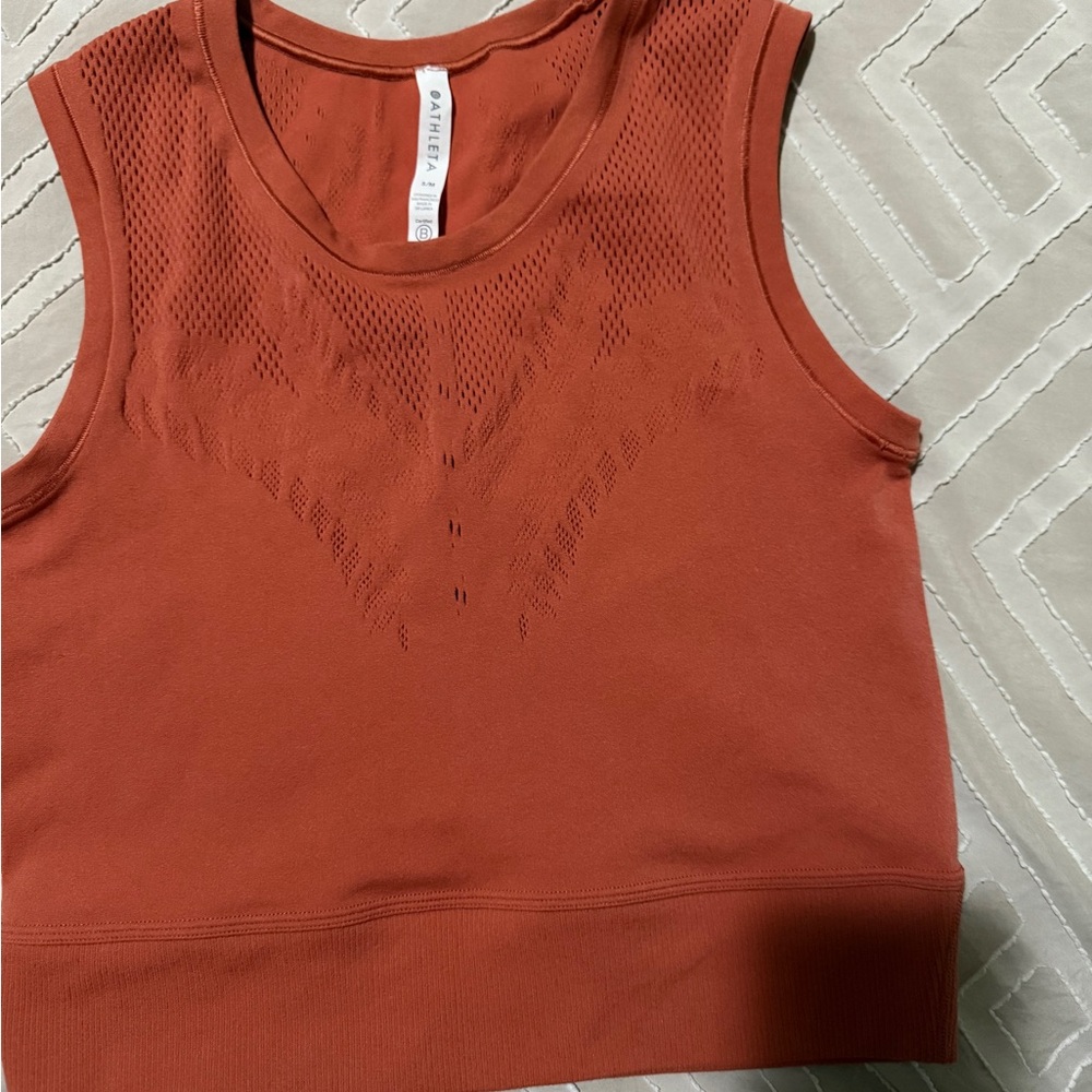 Athleta Rust Sleeveless Top